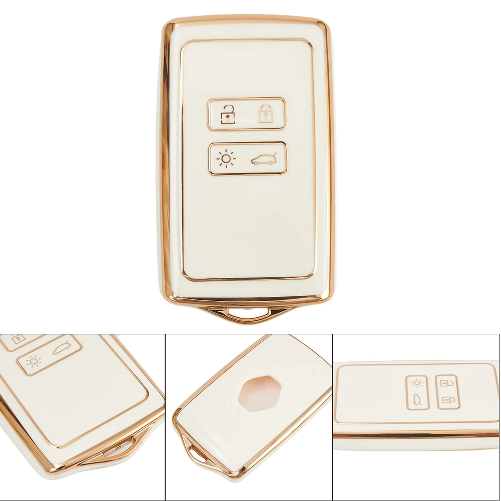 

Accessories Car Key Case Cover Anti-vibration Electroplated Good Flexibility Key Protection Red Scratch-resistant