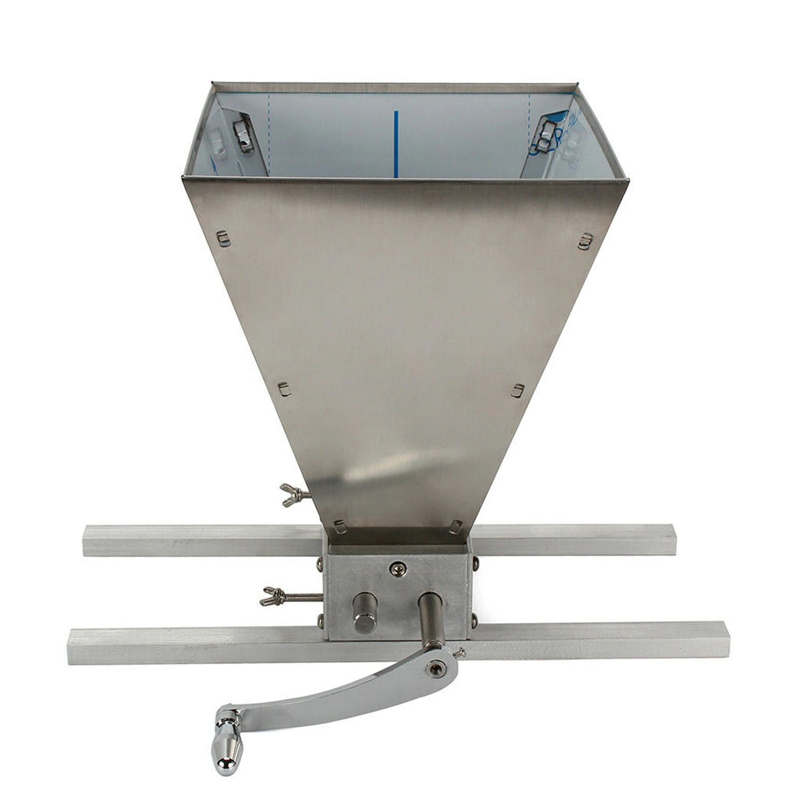 Grain Mill Grinder Large Capacity Stainless Steel Roller Hand Grinder Adjustable Roller Distance For Milling Barley/Wheat