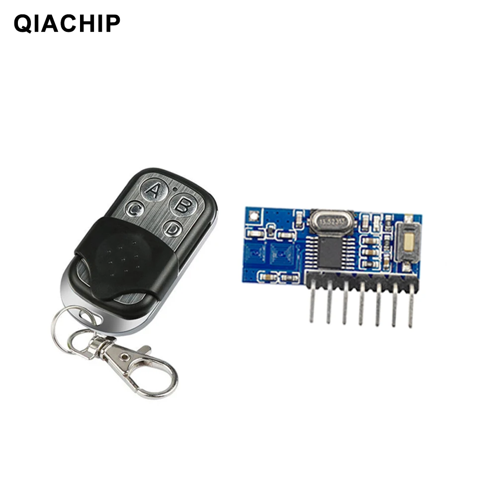 

33 Mhz RF Remote Controls Transmitter And 433mhz Relay Receiver Switches Module Wireless 4 CH Output Learning Button