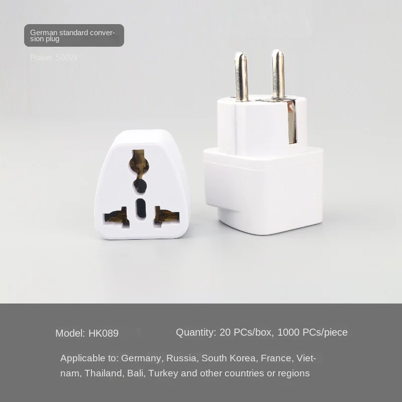 EU German Conversion Plug Adapter European Germany Australia Chinese Power Socket Travel Conversion Plug