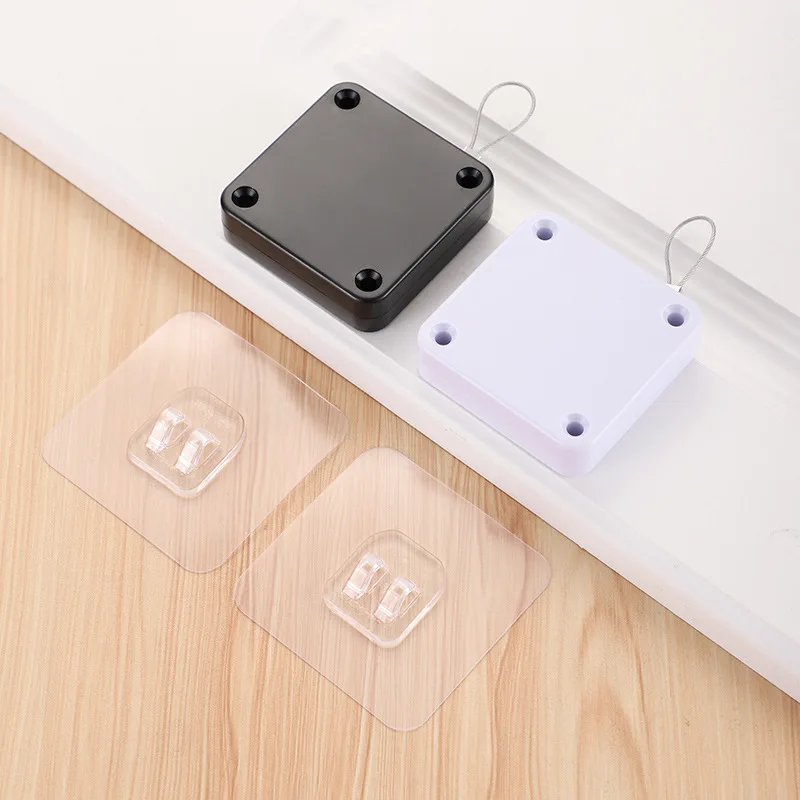 KK&FING Household Punch-free Rope Door Closer Push-pull Door Automatic Return Simple Silent Door Closer