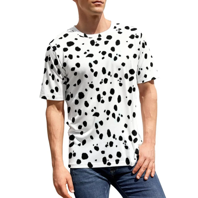 Customizable Mens Dalmatian Polka Dot Blouse With Spotted Animal Print  Perfect For Summer Casual Wear, Beach Days, And Birthdays From Xianglinn,  $17.53