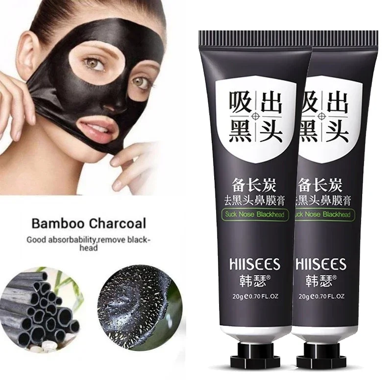 Blackhead Remover Mask Bamboo Charcoal Deep Cleansing Oil-Control Beauty Skin Care Face Black Mask Acne Treatment Peel Off Mask