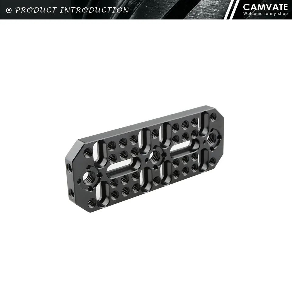 Multi-purpose Cheese Plate With 1/4"-20 Threaded Holes & 3/8"-16 ARRI Locating P