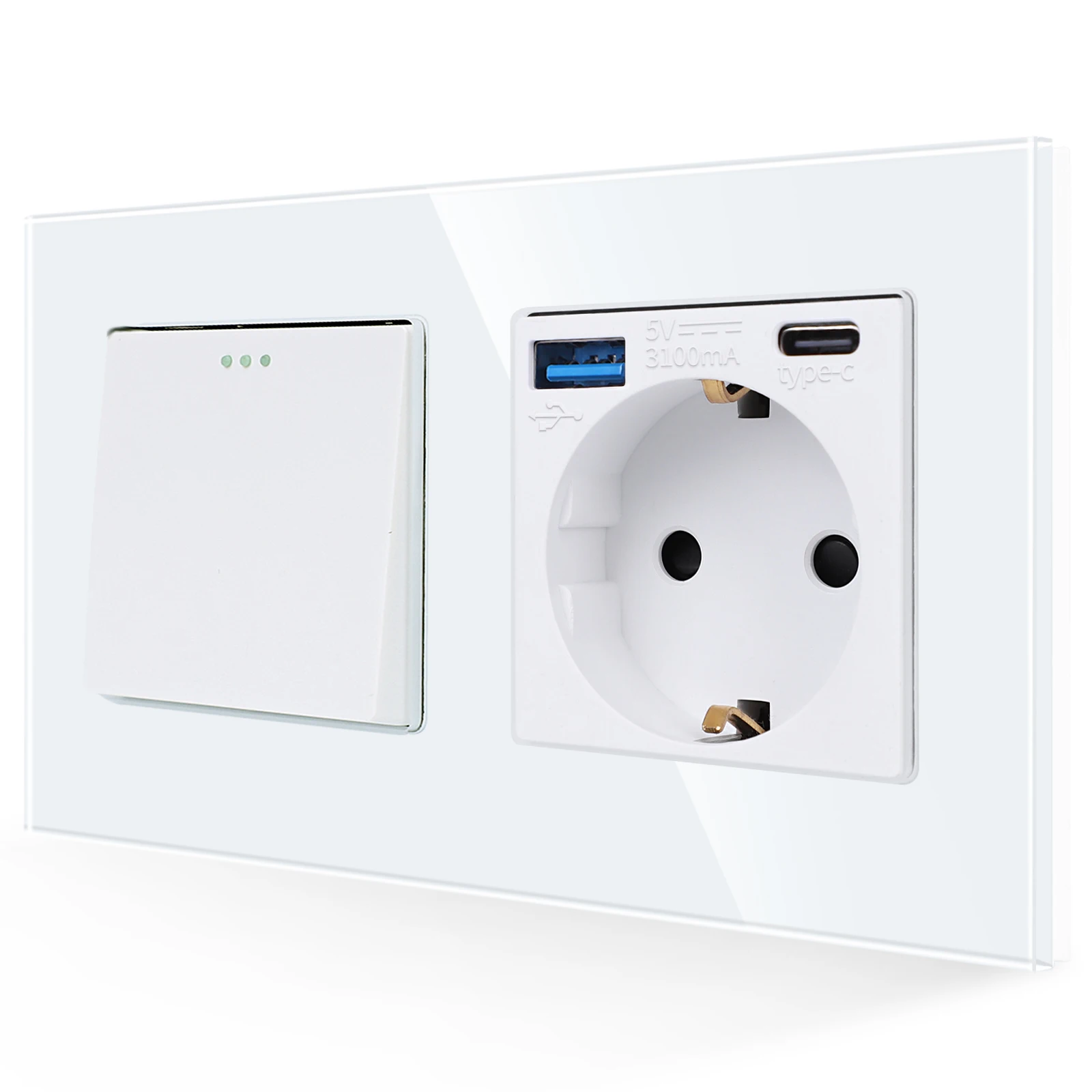 1g push type-c socke