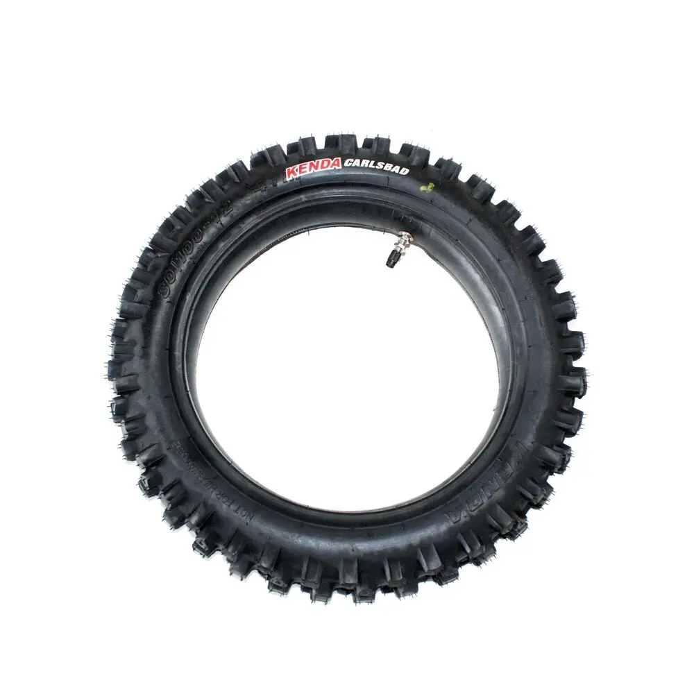 KENDA 80/100 12 Inch Rear Knobby Tyre Tire Tube for Dirt Pit Bike 125