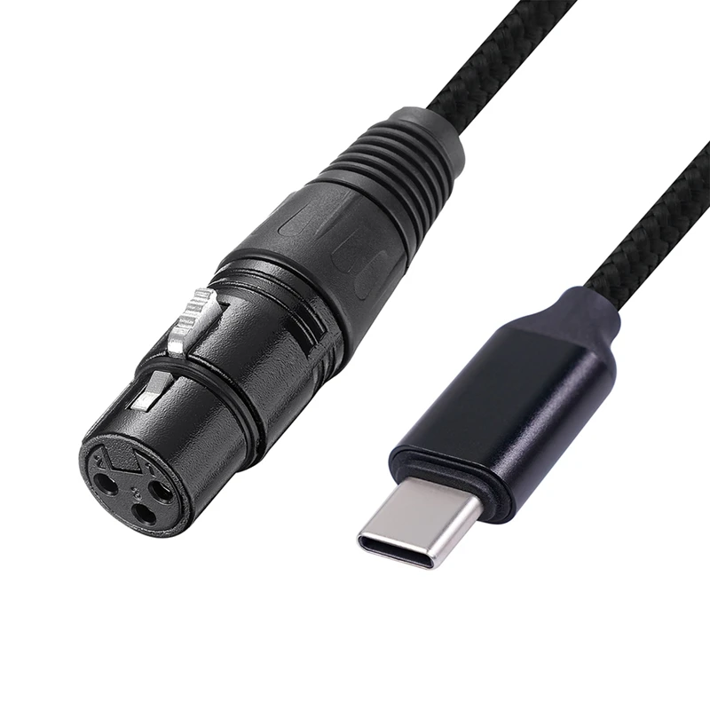 

TYPE-C мужской в Xlr сбалансированный кабель женский кабель для записи микрофона для Мобильный телефон, платформы и многого другого Plug And Play