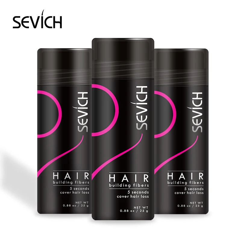 

3PCS Hair Building Fiber Set Regrowth Thickening Spray Hair Growth Natural Keratin Powder Hair Salon Care For Woman Man 8 Color