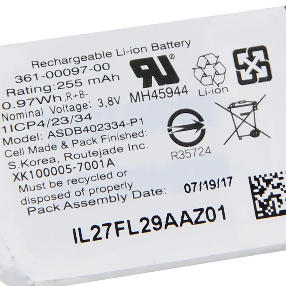 Replacement Battery For Garmin  Fenix 5 6 Fenix 5S 5X 361-00097-00 361-00096-00 361-00098-00 Rechargeable Battery 255mAh