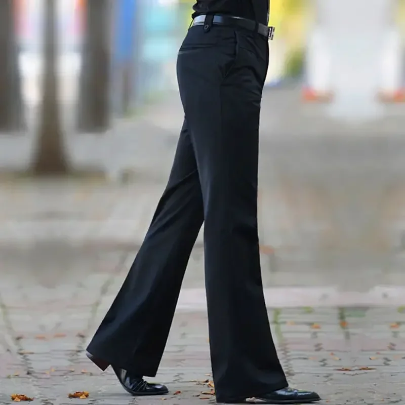 Spring Autumn Man Classic All-match Long Suit Trousers Male Solid Color Casual Business Flare Pants S50 business pants,suit pants,men pants