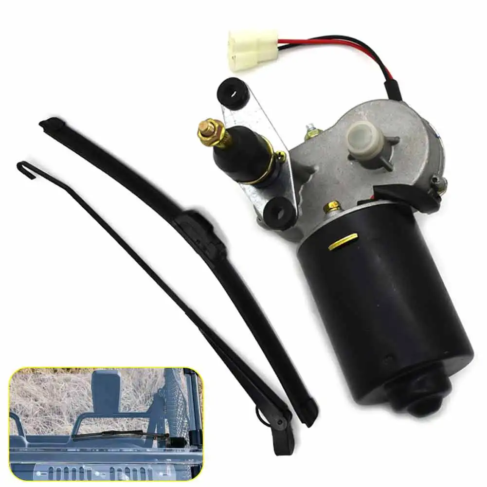 Spazzole tergicristallo 12V Motore tergicristallo elettrico disossato Motore tergicristallo elettrico con interruttore Accessori tergicristallo triciclo bici elettrica - immagine 3