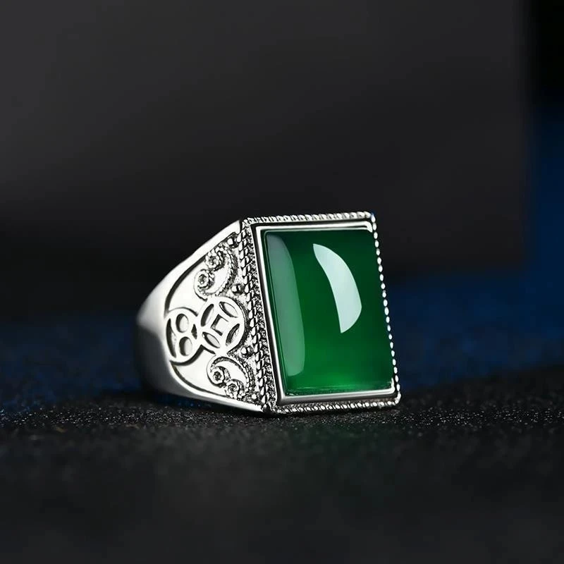 Men's Fashion Rings Simple Accessories Golden Trend Design Suitable for Fashionable Men's Accessories - 6