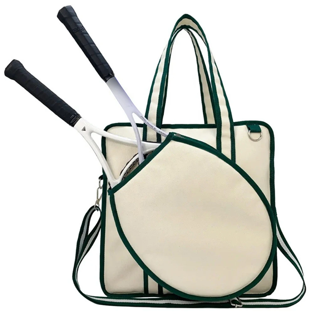 Tennis Racket Bag Large Tennis Racket Shoulder Bag Waterproof Sports Handbag Pickleball Bag for Men and Women 2