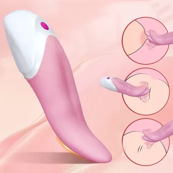 Soft Tongue Licking Vibrator for Women Nipples Clitoris Vagina Female Massage Masturbator Sex Toy Adult Erotic Machine Sex Shop 1