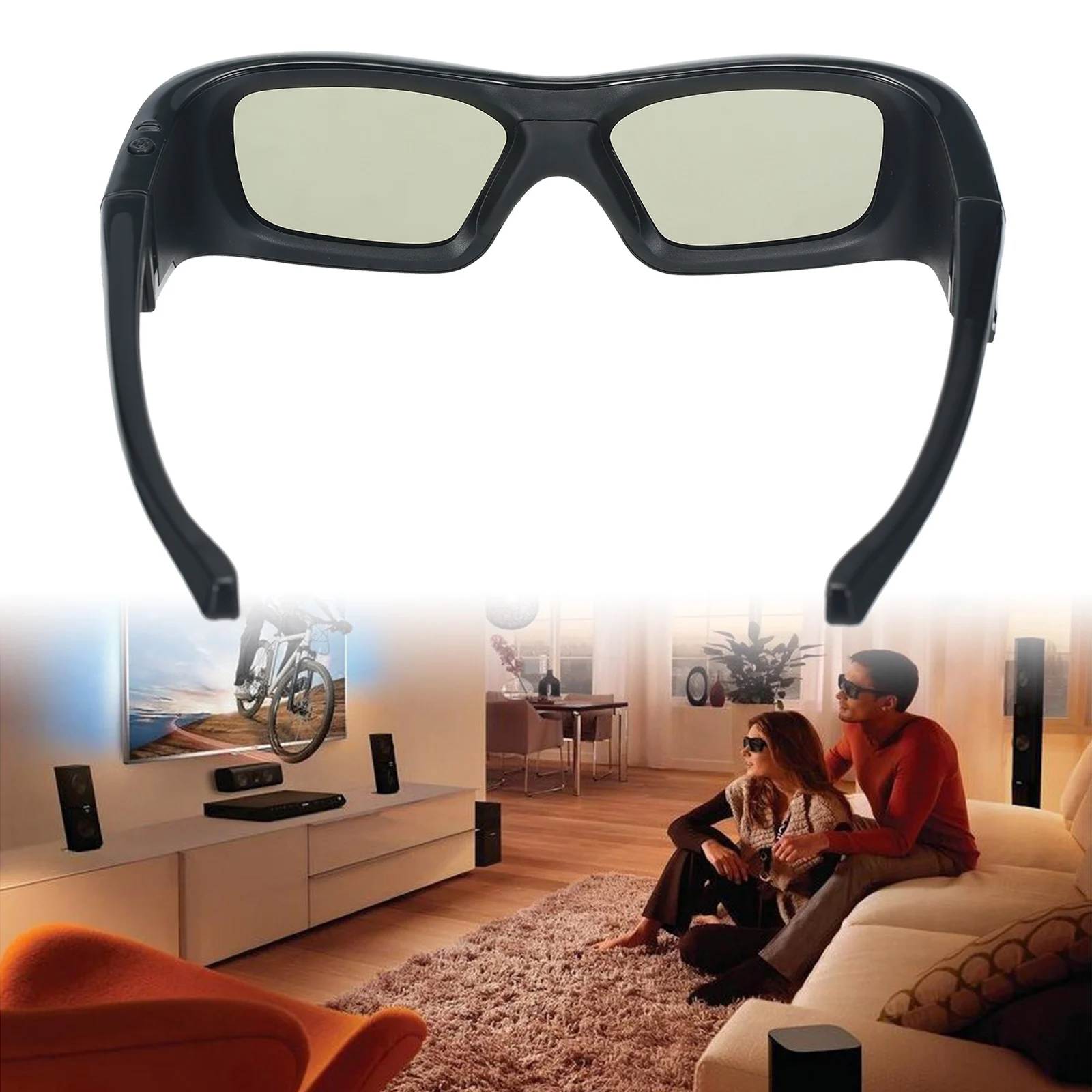 1piece GL410 3D Glasses for Projector Full HD Active DLP Link for Optama Acer BenQ ViewSonic Sharp Dell DLP Link Projectors