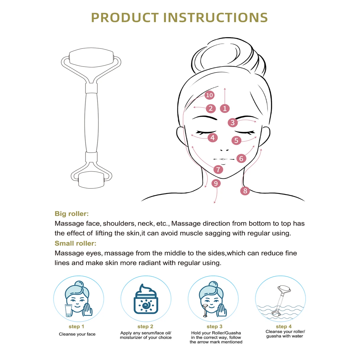 Revitalizing Jade Face and Body Massager - Ultimate Skin Care and Relaxation Tool