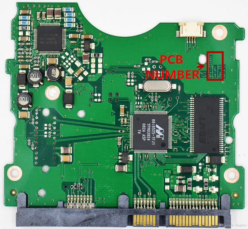 Placa de Circuito de Disco Rígido Desktop Número Bf4100109a César Rev 01 Recuperação de Dados de Reparo de Disco Rígido Sp0842n SA - Imagem 2