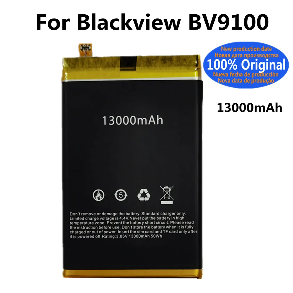 

Высококачественная Оригинальная батарея для телефона Blackview BV9100, 13000 мАч, аккумулятор в наличии + номер отслеживания