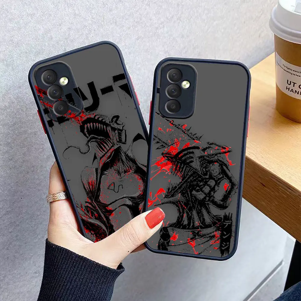 

Matte Case for Samsung Galaxy M62 M53 M52 M51 M33 M32 M31 M30S M23 5G J8 J7 J6 J5 J4 Case Funda Shell Anime Power Chainsaw Man