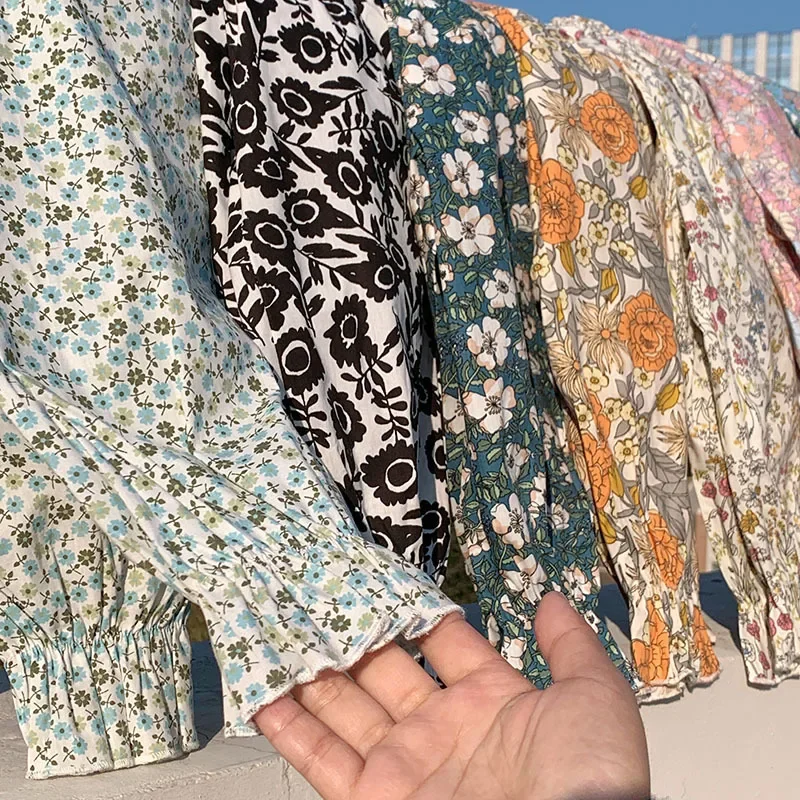 2-8T Cotton Flower Girls Pant Elegant Summer Toddler Kid Baby Girl Clothes Thin Infant Floral Pant Cute Sweet Loose Trousers