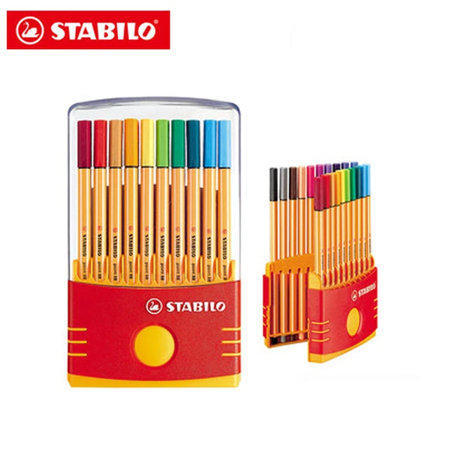 Stabilo 88 Fiber Pen Fineliner Gel Pens 0.4 mm 10/20/25 Color Professional  Color Art