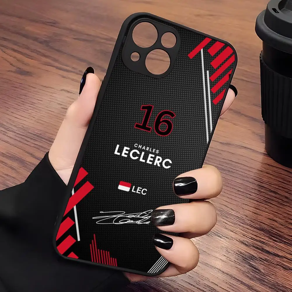 Coque de téléphone mate transparente Charles Leclerc Coque