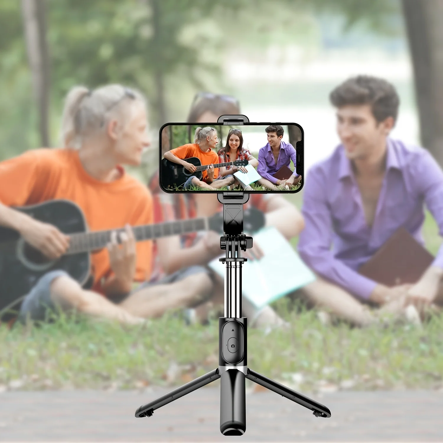 Extendable Selfie Stick All-in-1 Smartphone Tripod Stand With Wireless Remote 360&deg;Rotation For IPhone 15 For Samsung Smartphones phone tripod selfie stick flexible phone tripod phone tripod mount extendable tripod