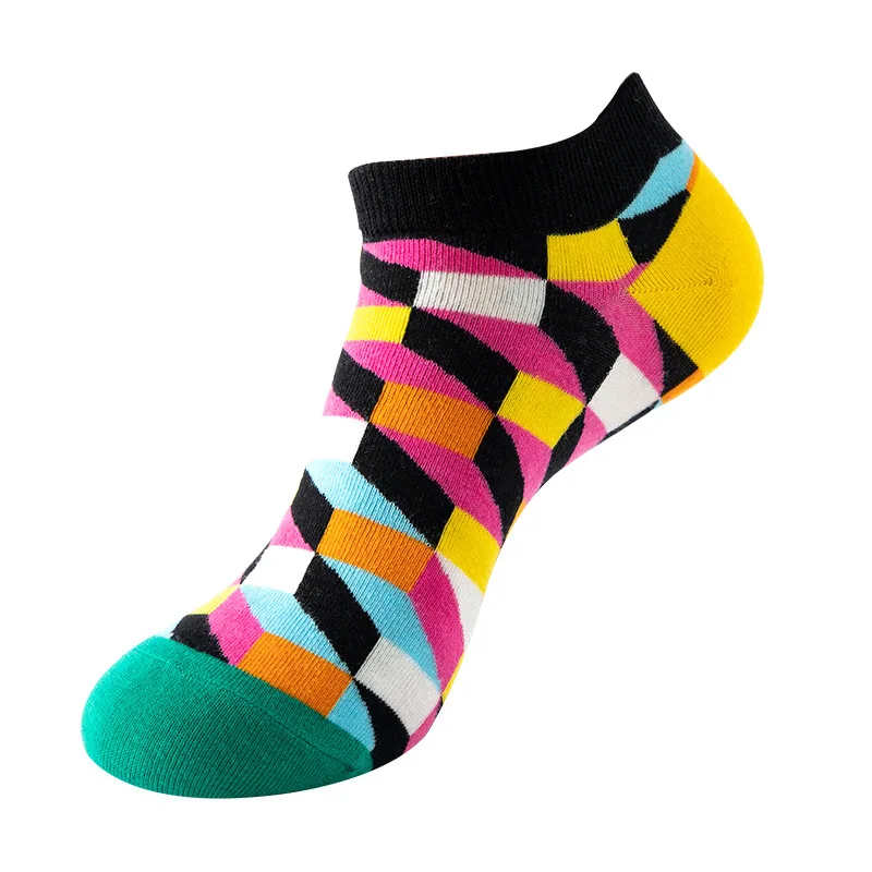 Men's Novelty High-Quality Geometric Fruit and Sushi Patterned Fashion Socks