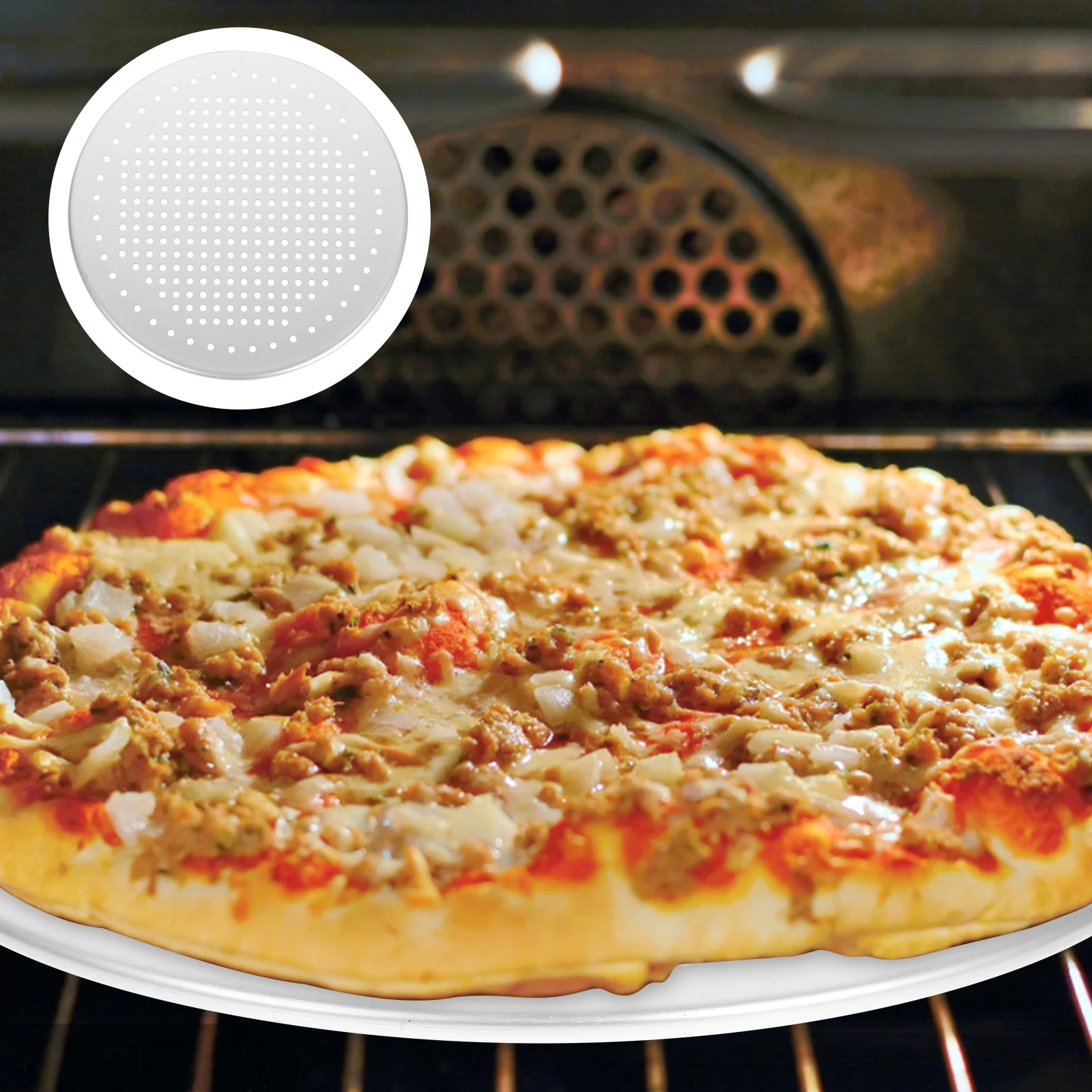 

Household Bakeware Baking Dishes for Oven Pizza Plates Aluminum Multi-function Tray