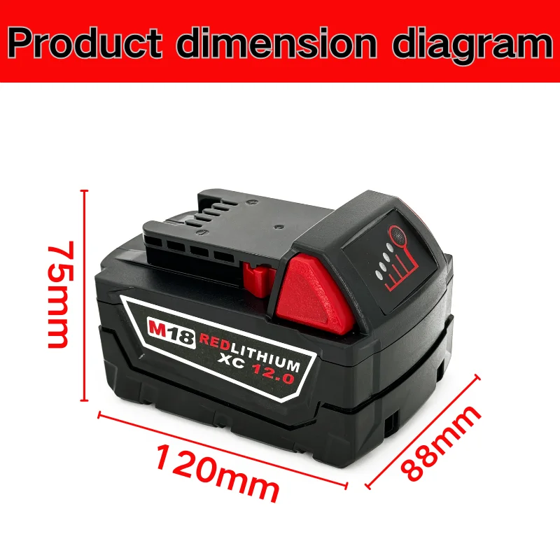 9.0Ah Battery Compatible with Milwaukee M18 Tools 2