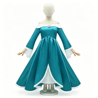 Robe de bal de princesse Rosalina en satin de luxe à épaules dénudées pour filles, costume d'Halloween, cosplay, carnaval, fête, costume pour enfants 4