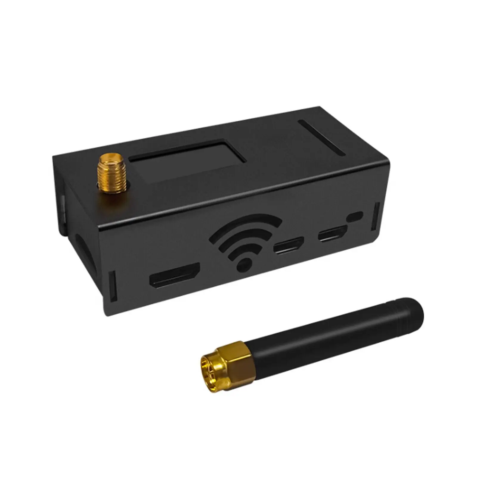 Assembled MMDVM Hotspot Support P25 DMR YSF NXDN With Raspberry Pi Zero W OLED +Antenna 16G card Case 2