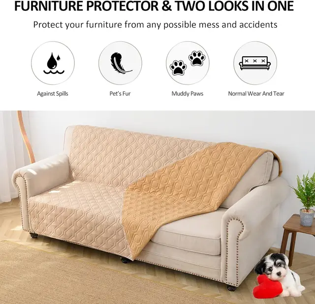 Waterproof Dog Bed Covers for Couch Protection Dog Pet Blanket Furniture Protector 2