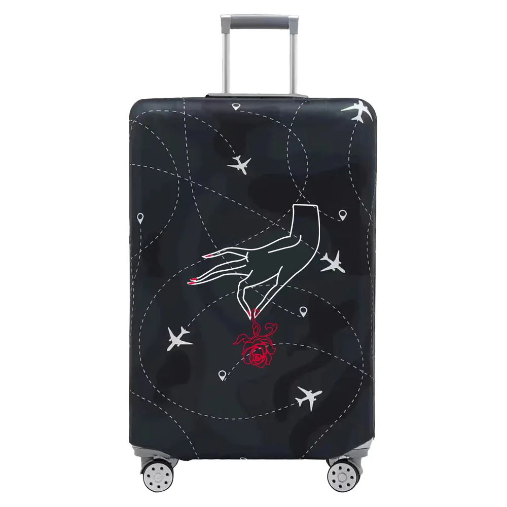 Luggage Cover Stretch Fabric Baggage Protective Case Covers for18-32 Inch Suitcase Case White Picture Series Travel Accessories 5