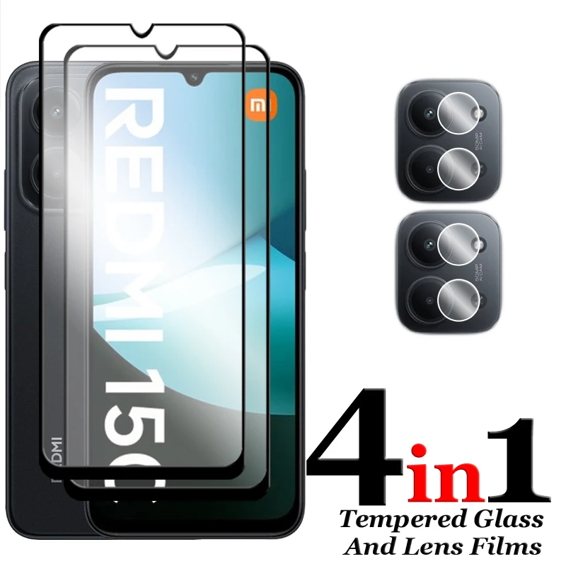 6-in-1 Tempered Glass Screen Protector with Full Cover Lens Film