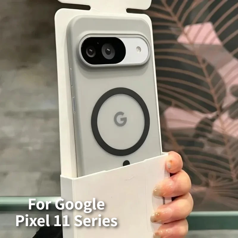 Translucent Frosted Magnetic Soft TPU Case with Camera Protection and Magsafe Compatibility
