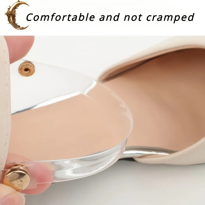 1 Paar verstellbare, unsichtbare, transparente Schuhriemen für High Heels – Haltergurte für lose Schuhbänder am Knöchel – Detail 9