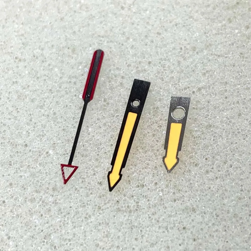 Watch Hand Yellow Luminous Three Hands Watch Accessories for NH35/ NH34/ NH36/ 4R/ 7S/ NH70 Movements