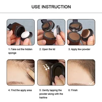 Poudre de ligne de cheveux imperméable instantanée naturelle, couverture de racine noire, ombre de délié, correcteur de cheveux, maquillage de couverture, 14 couleurs 3