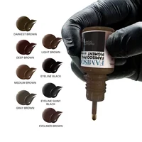 5ML Eyebrow Tattoo Ink Professional Pigment for Eyeliner Black Tattoo Microblading Paint Ink For Semi Permanent Makeup 4