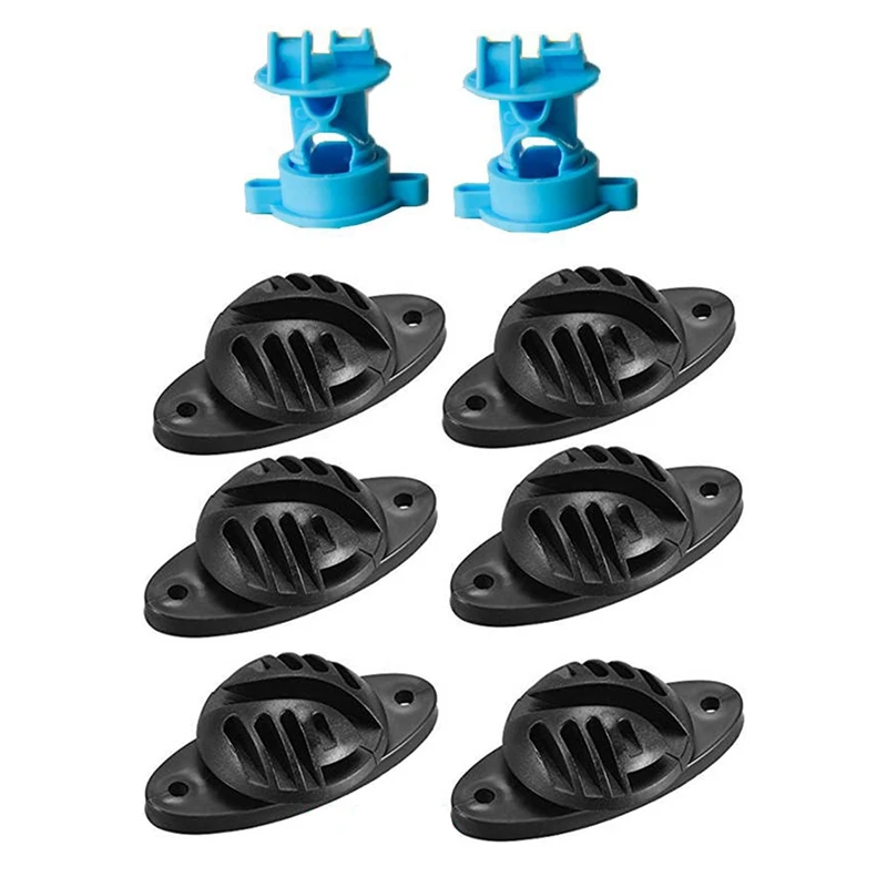 

LJL-150 Pcs Electric Fence Wire Insulators Pulse Electronic Fencing Accessories, 100 Pcs Blue & 50 Pcs Black