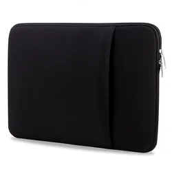 Elegant Pink Laptop Sleeve - Soft Pouch - 15.6 inch (Black)