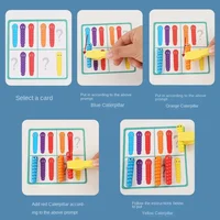 Montessori Color Classification Catching Worms Game Early Educational Intelligence Development Toys for Kids Birthday Gifts 2