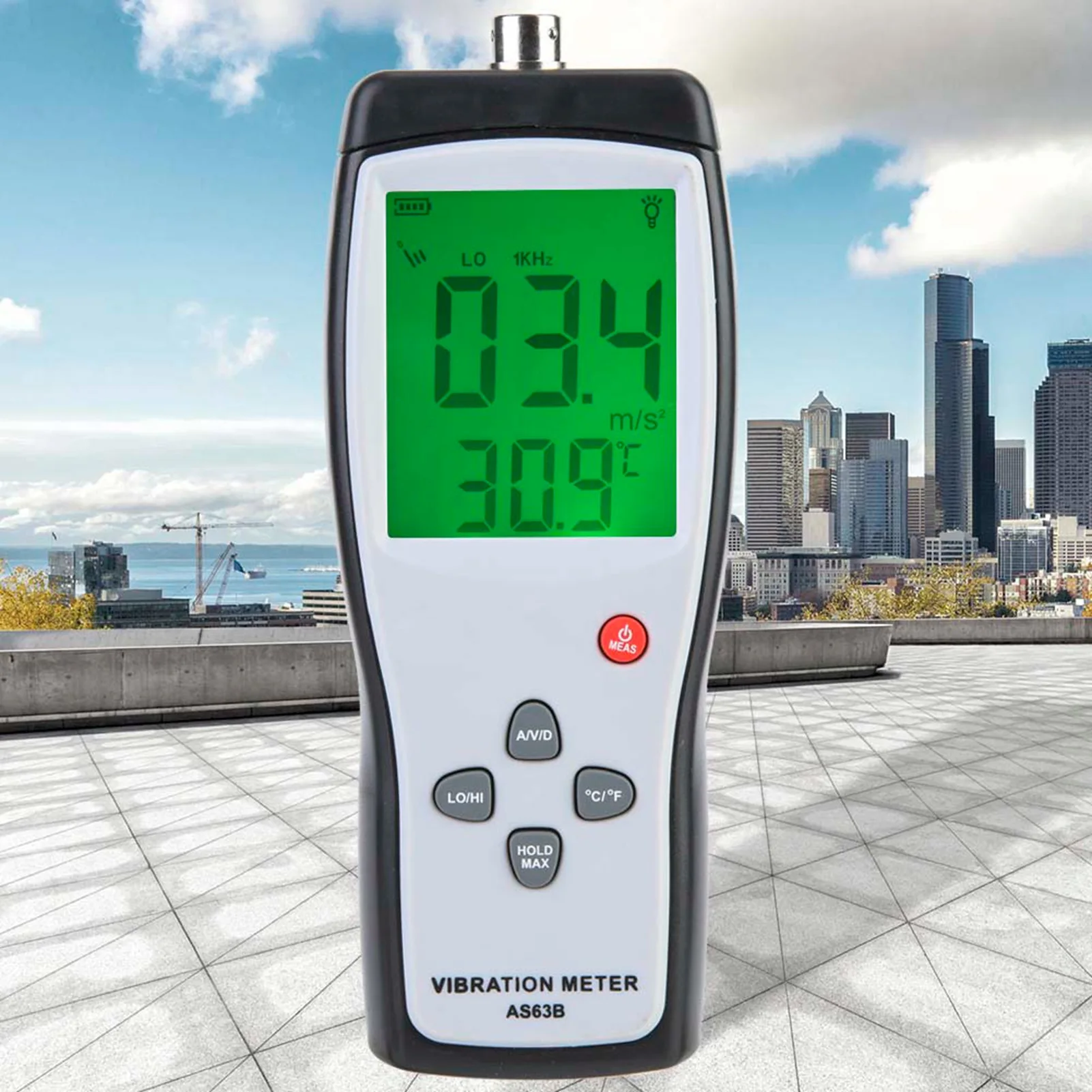 LCD Vibration Tester Meter Vibrometer Gauge Analyzer AS63B