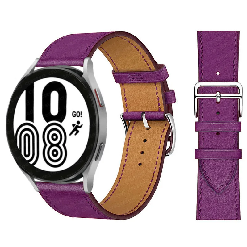 Premium Leather Watch Strap - 20mm/22mm Adjustable Bracelet