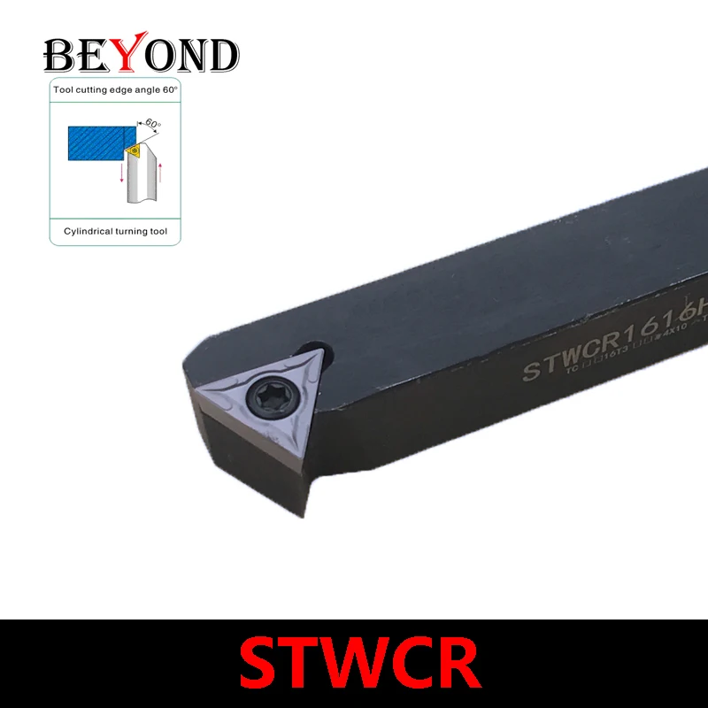 

BEYOND STWCR STWCL STWCR1212H11 STWCR2020K16 STWCR1616H11 STWCR2525M16 STWCR3232P16 Lathe Tool Holder Use Carbide Inserts TCMT