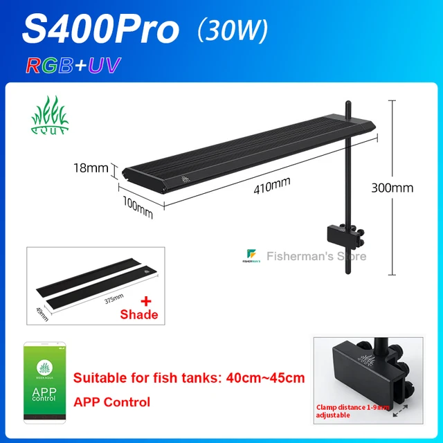 WEEK AQUA S series S300/400/450Pro ,Aquarium Light Water Grass And