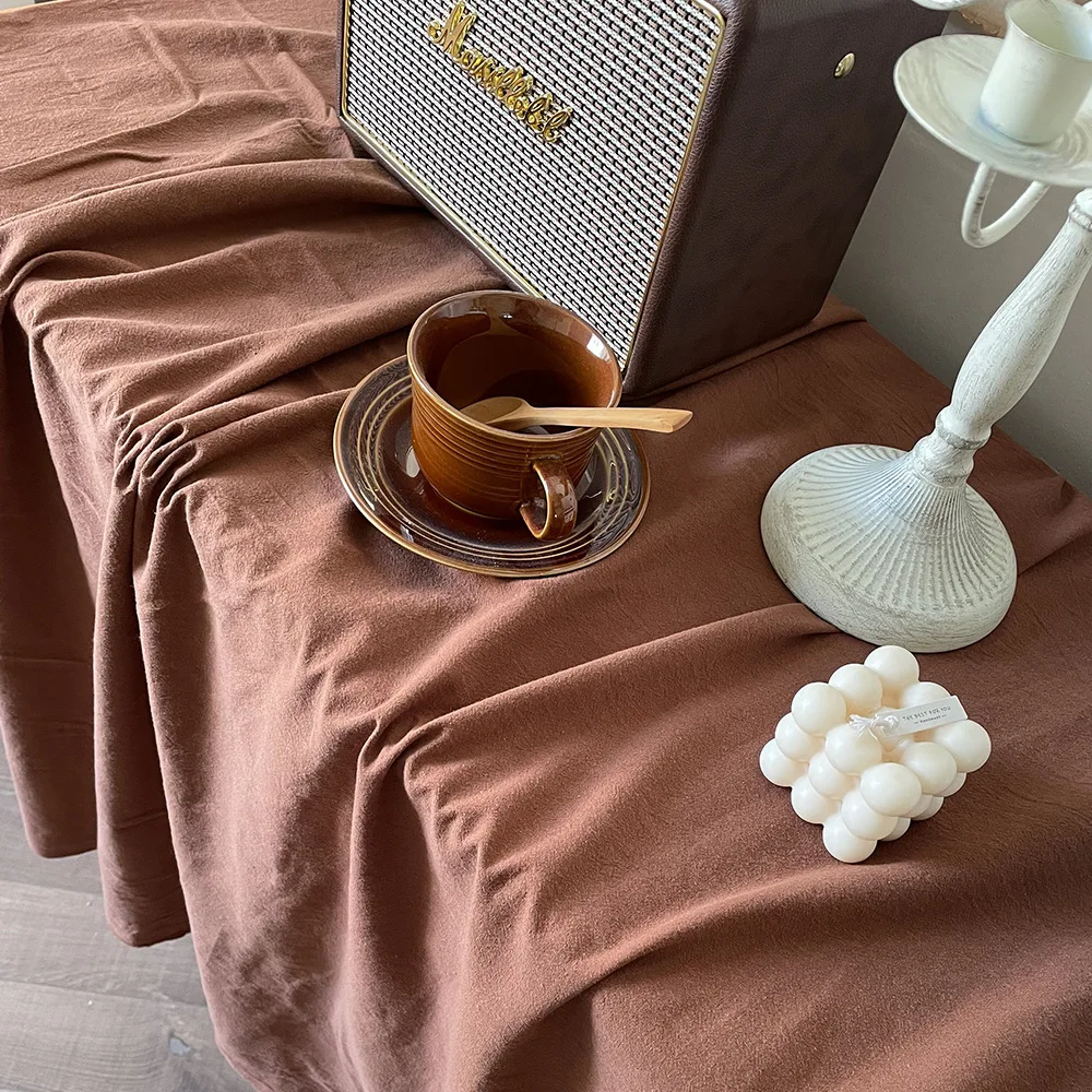 

Vintage living room table cloth solid color coffee table cloth