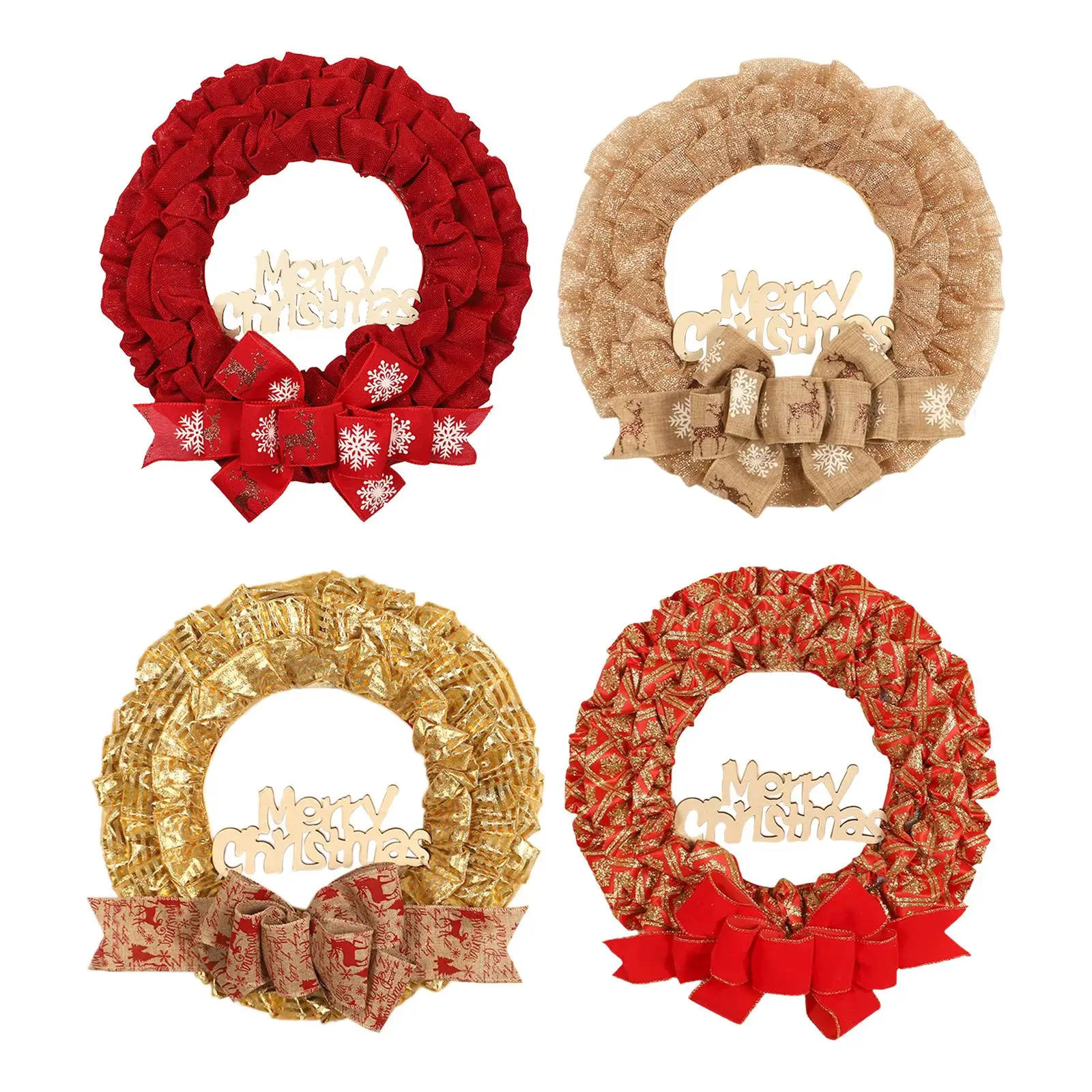 

Christmas Wreath Ornaments Hanging Garland Door Wreaths for Xmas Wall