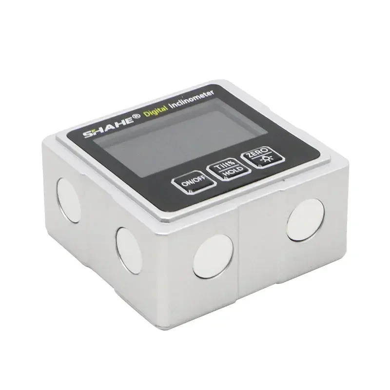 Shahe Metal Digital Protractor Inclinometer With 3-side Magnets Digital Angle Finder Level Box Angle Measurement Box 4